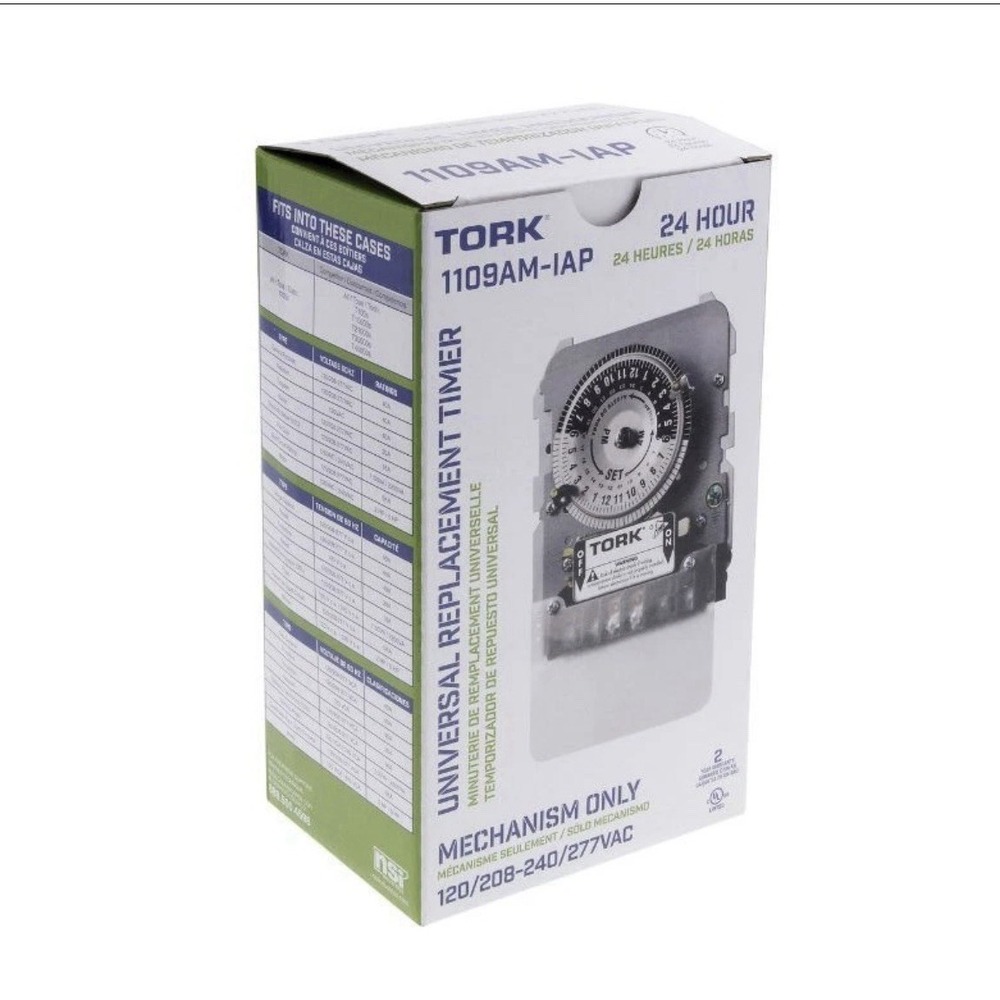 Tork 1109AM-IAP‎ Universal Replacement Timer - Mechanism Only 120/208-240/277Vac